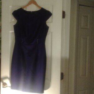 Tahari Purple Sheath Dress